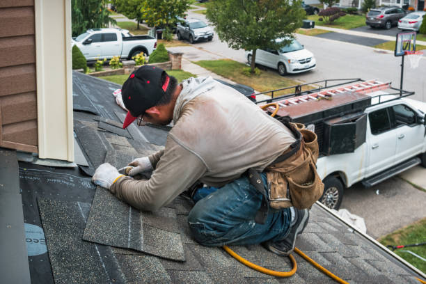 Professional Flat Roof Repair technician working in Harrisburg, PA